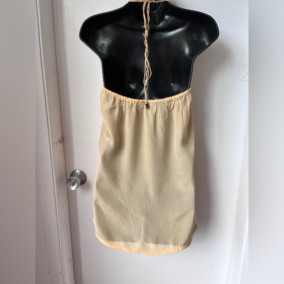 Freeport Beaded Top in Nude Karina Grimaldi sz S - Picture 8 of 14